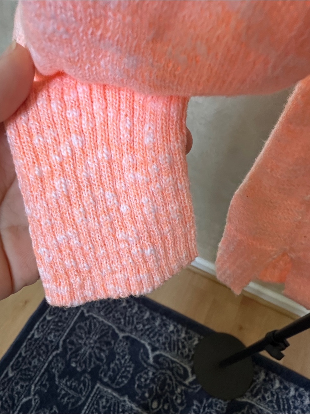 J. Crew Marled Peach Crewneck Sweater sz XS - Picture 4 of 8